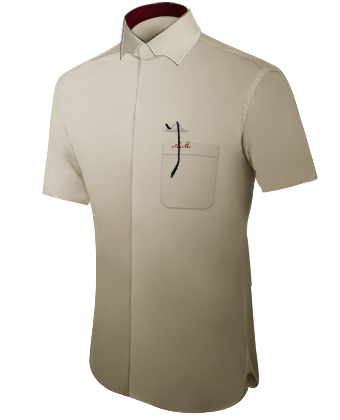 Mens Brightyellow Dress Shirtsd with Batman Collar