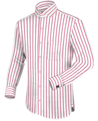 Mens Cool Shirts On Sale with Italian Collar 1 Button