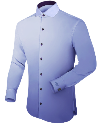 Mens Cufflink Shirts with Italian Collar 1 Button