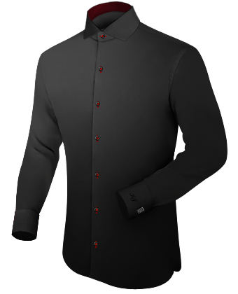 Mens Cufflink Satin Shirts Uk with Italian Collar 1 Button