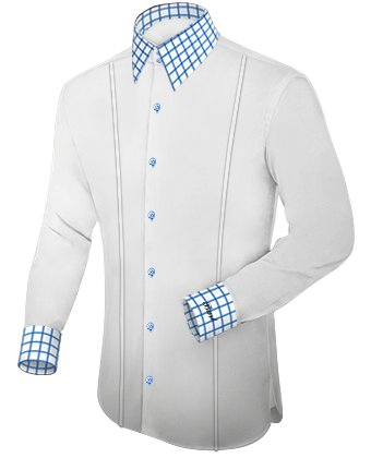 Men's Tailored Shirts with French Collar 2 Button