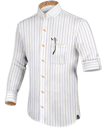 Mens Dress Shirts Factories In Usa with Italian Collar 2 Button
