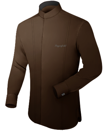 Mens Dress Shirts For Large Necks with Band