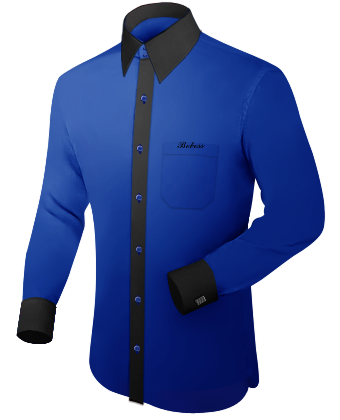 Man's Dress Shirt with French Collar 2 Button