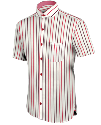 Mens European Shirts with Italian Collar 1 Button