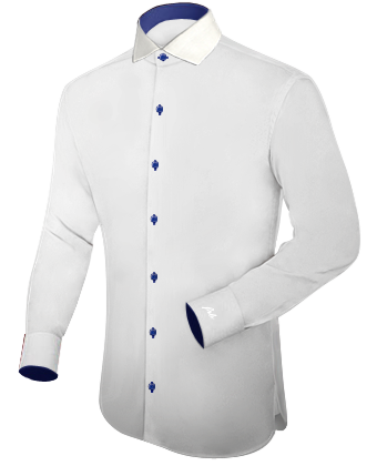 Mens Fashion Shirts with Italian Collar 1 Button