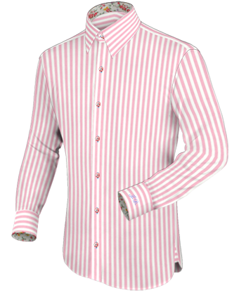 Mens Italian Shirts with French Collar 1 Button
