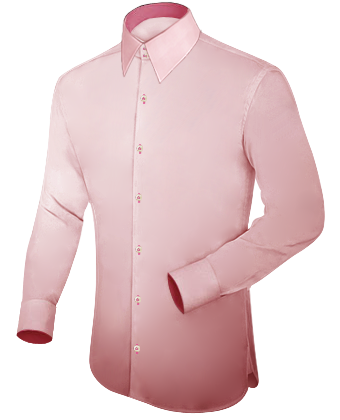 White Formal Shirt with Italian Collar 1 Button