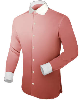 Mens Long Sleeve Oxford Cotton Shirts with English Collar