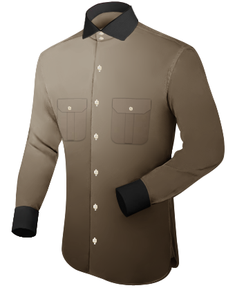 Mens Mint Colour Shirts with Italian Collar 2 Button