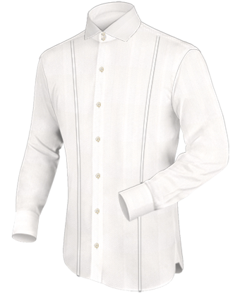 Mens Plain Coloured Shirts with Italian Collar 2 Button