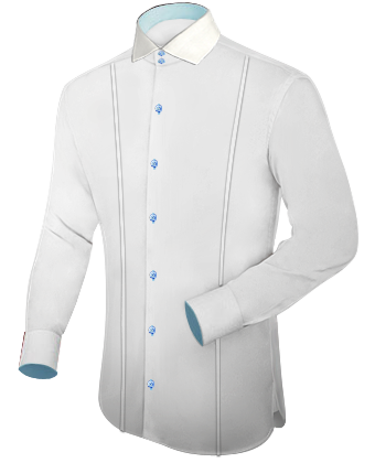 Mens Plain Dyed Shirts with Italian Collar 2 Button