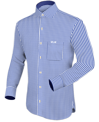 Mens Plum Dress Shirts with Modern Collar
