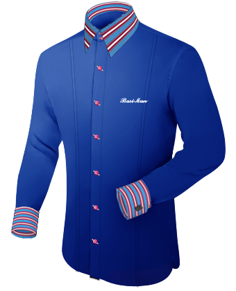 Mens Shirt And Tie Combinations with French Collar 2 Button