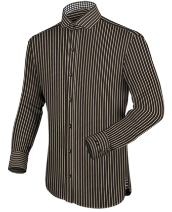 Mens Shirts 15.5 33 with Italian Collar 2 Button