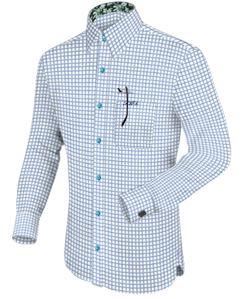 Mens Shirts Short Sleeve Lengths with French Collar 2 Button