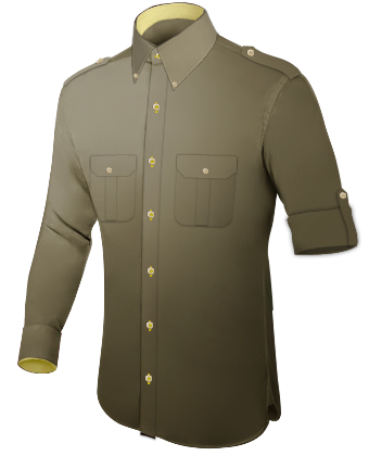 Mens Silver Plain Wing Collar Shirt Weddings with Button Down