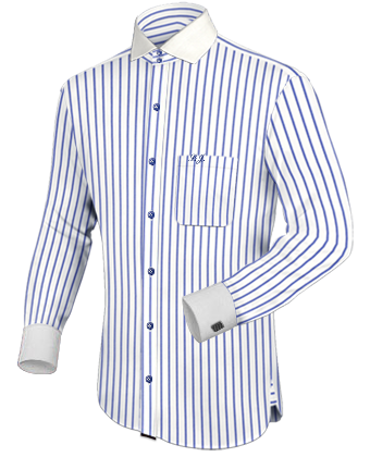 Cuffs Shirts with Italian Collar 2 Button