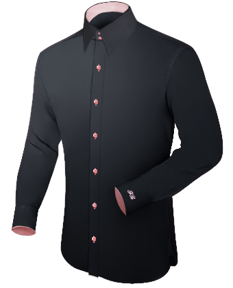 Mens Slim Fit Shirts Uk with French Collar 2 Button