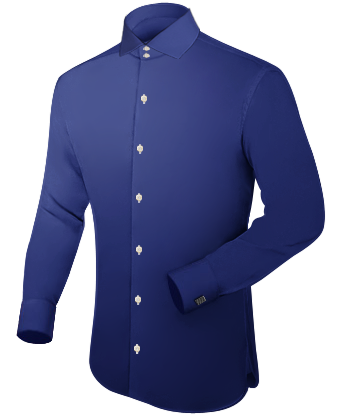 Mens Slim Fitted Shirt with Italian Collar 2 Button