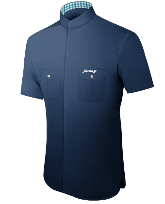 Mens Tuxedo Shirt Fitted with Band