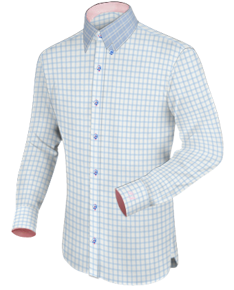 Mens White Shirt Extra Long Sleeves with Hidden Button