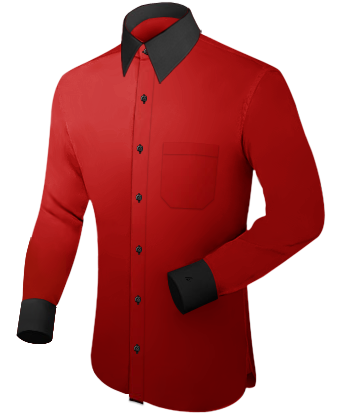 Narrow Pointed Collar Shirts with French Collar 1 Button