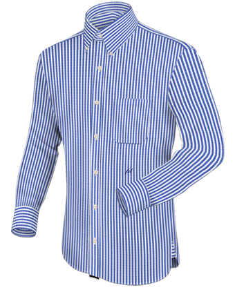 No Collar Button Dress Shirts For Men with Button Down