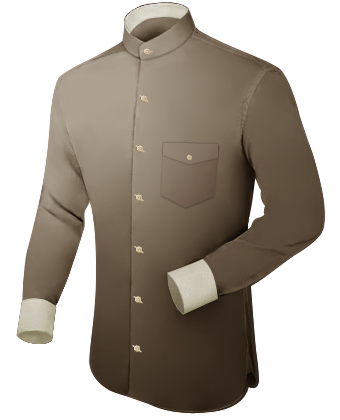 No Iron Short Sleeve Shirts For Men with Band