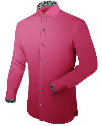 No Wrinkle Fitted Shirts with Italian Collar 2 Button