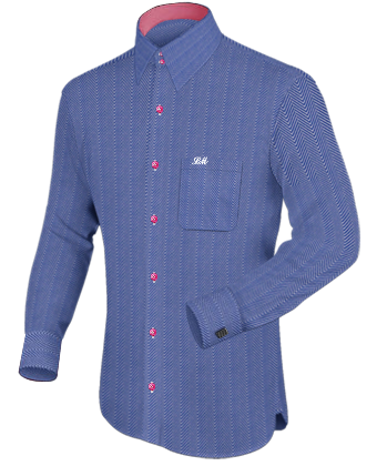 Non Iron Cotton Shirts Uk with French Collar 2 Button