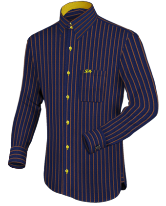 Non Iron Mens Shirts with French Collar 2 Button