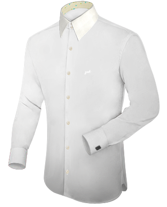Online Italian Classic Shirt with French Collar 2 Button