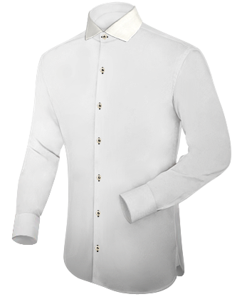 Online Taylor Shirt with Italian Collar 1 Button