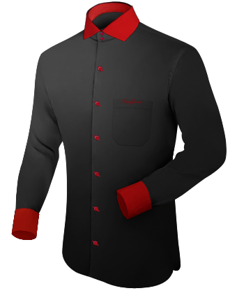 Wing Collar Dress Shirt with Tuxedo