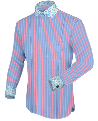 Peacock Blue Shirts with English Collar