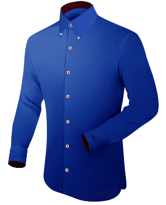Pin Collar Formal Shirt with Button Down