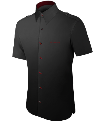 Pink Dress Shirt Bad Man with French Collar 1 Button