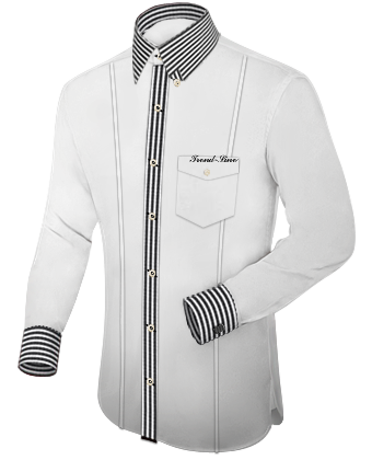 Monogrammed Shirts with Hidden Button