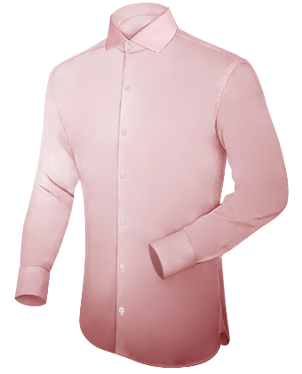 Pink Shirts In The Uk with Italian Collar 2 Button