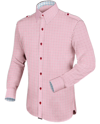 Pink Wedding Shirts For Boys with French Collar 1 Button