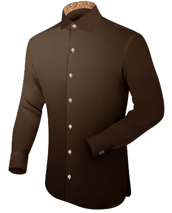 Plain Black Formal Shirt with English Collar