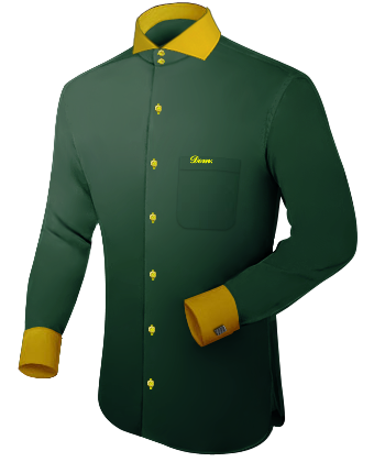 Plum Coloured Mens Shirts with Cut Away 2 Button