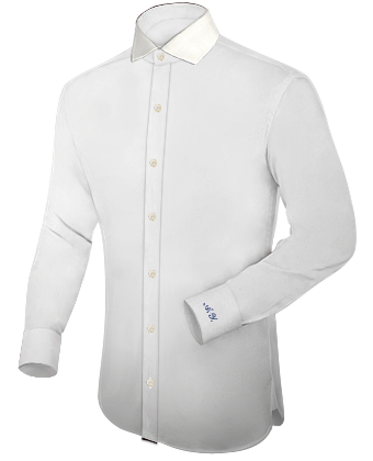 Plum Mens Shirt with Italian Collar 1 Button