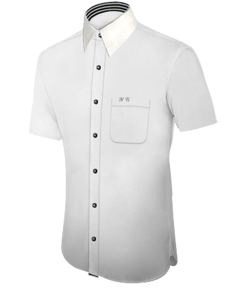Quality Black Shirts with French Collar 1 Button