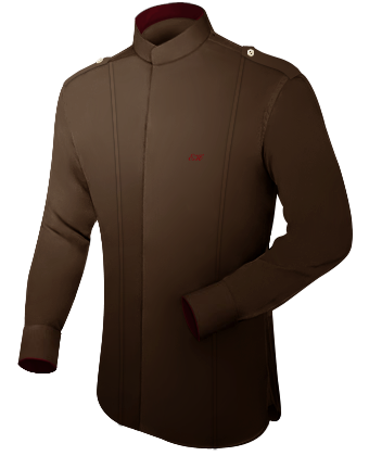 Red Shirts With White French Cuff with Band