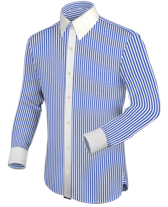 Satin Shirts For Men with French Collar 2 Button