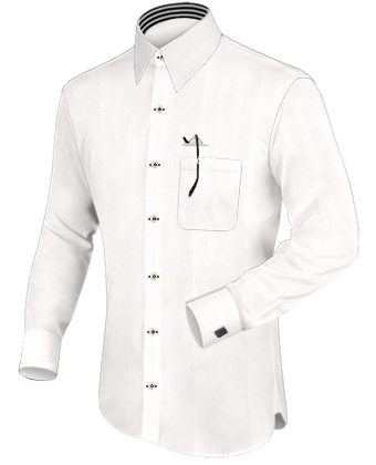 Self Design Shirts with French Collar 1 Button