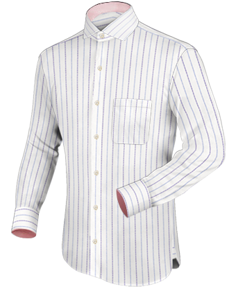 Shiny Silky Satin Dress Shirt with Italian Collar 1 Button