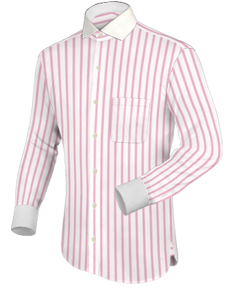Shiney Satin Dress Shirts with Italian Collar 1 Button